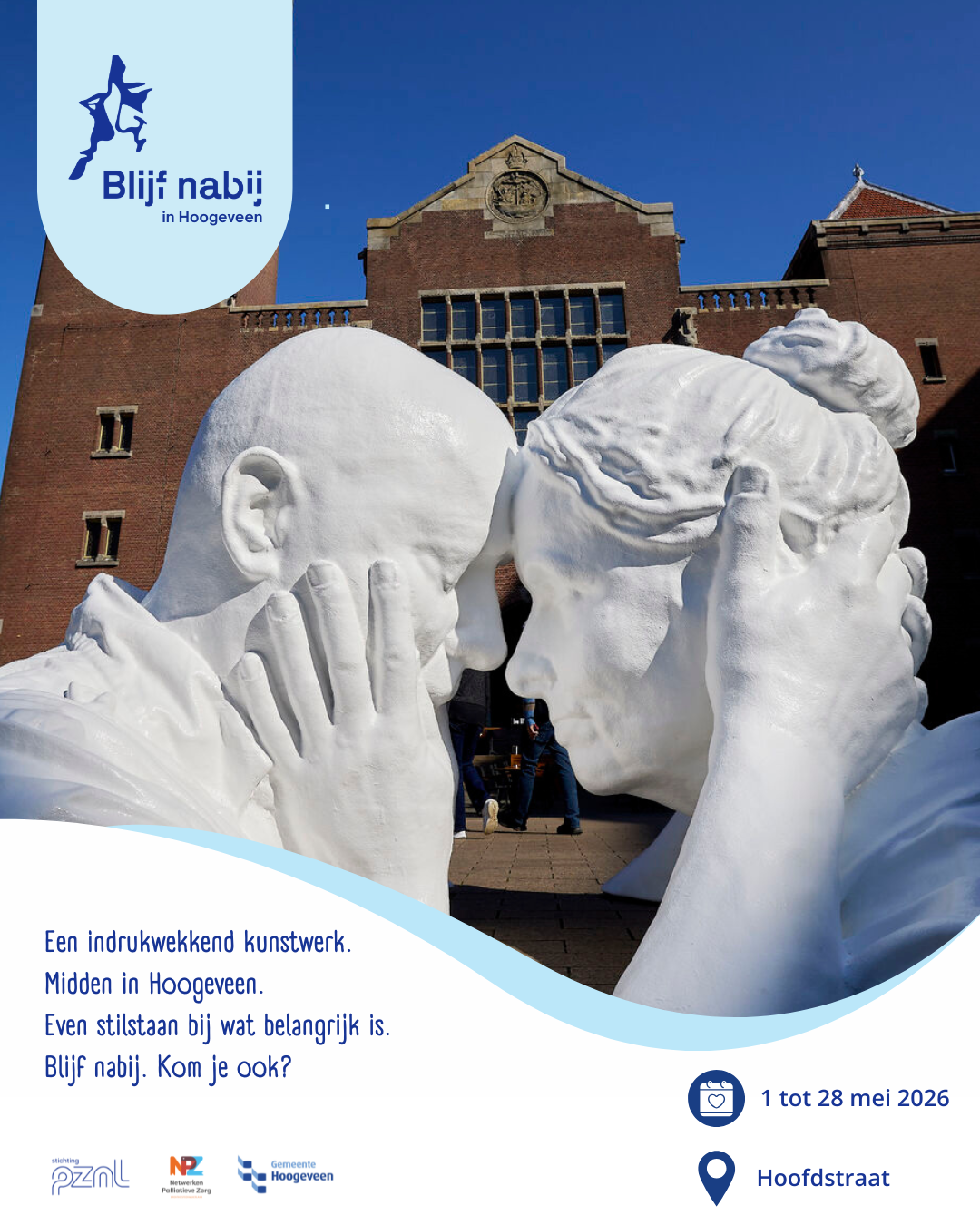 Feestelijke onthulling kunstwerk Blijf Nabij